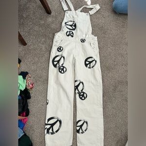 Free People Ziggy Harmony Overalls, Peace Sign